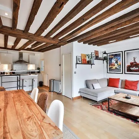 Typical Parisian Duplex#4pers#le Marais 파리