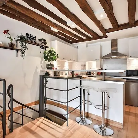 Apartmán Typical Parisian Duplex#4pers#le Marais