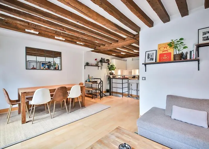 Daire Typical Parisian Duplex#4pers#le Marais