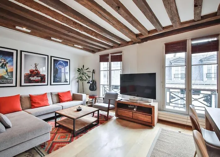 Daire Typical Parisian Duplex#4pers#le Marais