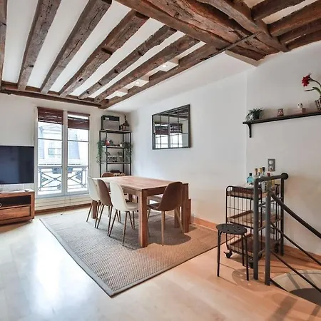 Apartment Typical Parisian Duplex#4pers#le Marais *